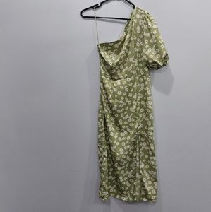 Morrisday Leighton Floral One Shoulder Midi Dress XS